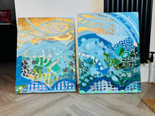 Load image into Gallery viewer, Soaking it all up - Diptych
