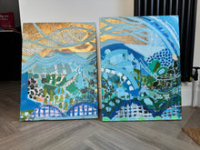 Load image into Gallery viewer, Soaking it all up - Diptych
